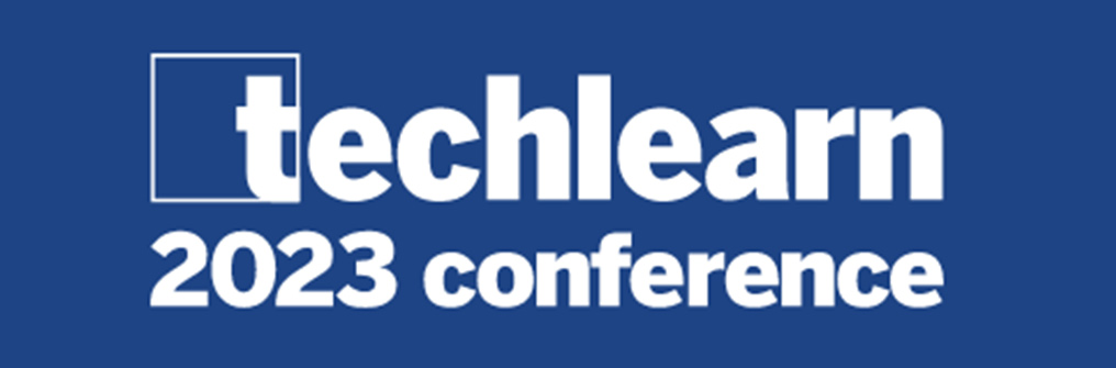 Graphic with the words TechLearn 2023 Conference