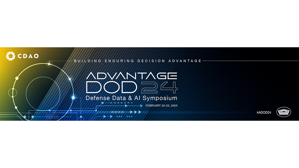 Advantage DOD24 Defense Data and AI Symposium graphic logo