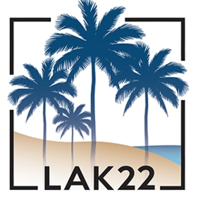 LAK22 conference beach scene graphic