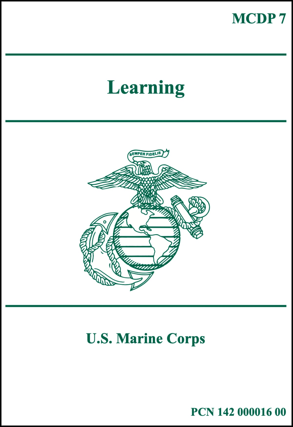 MCDP 7 Learning Cover